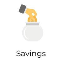 Trendy Savings Concepts vector