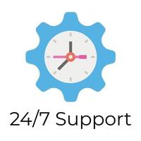 Trendy Time Management vector