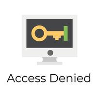 Trendy Access Denied vector