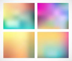 Collection of Vector abstract smooth blur backgrounds. Backdrops set for your design,   wallpaper. Template with color transition, gradient