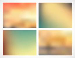 Collection of Vector abstract smooth blur backgrounds. Backdrops set for your design,   wallpaper. Template with color transition, gradient