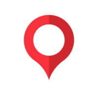 ícone de ponteiro vermelho de coleção de pinos de localização para o pino no mapa mostrar a localização. png