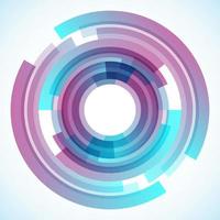 Geometric frame from circles, vector abstract background, wallpaper