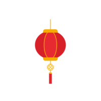 red round chinese lantern element for decoration for Chinese New Year png