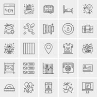 25 Universal Business Icons Vector Creative Icon Illustration to use in web and Mobile Related project