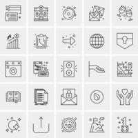 25 Universal Business Icons Vector Creative Icon Illustration to use in web and Mobile Related project