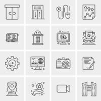 16 Universal Business Icons Vector Creative Icon Illustration to use in web and Mobile Related project