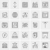 25 Universal Business Icons Vector Creative Icon Illustration to use in web and Mobile Related project