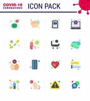 Coronavirus 2019nCoV Covid19 Prevention icon set report file washing coronavirus hospital chart viral coronavirus 2019nov disease Vector Design Elements