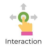 Trendy User Interaction vector