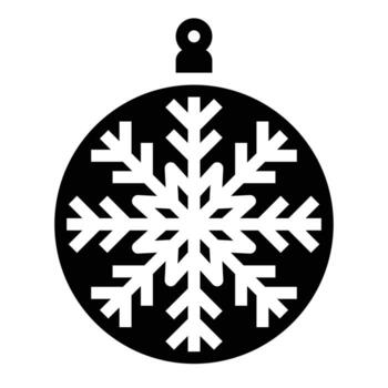 bauble icon solid vector .