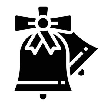 bell icon solid vector .