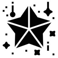 icono de estrella vector sólido.