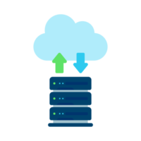 Banca dati server dati Conservazione tecnologia su nube calcolo per file sicurezza png