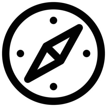 Compass icon, Summer Theme vector
