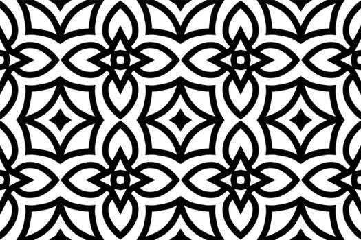 SEAMLESS PATTERN. BLACK AND WHITE SIMPLE BACKGROUND. vector