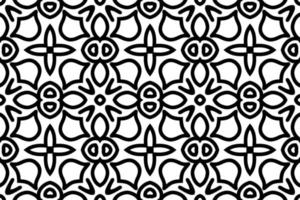 patrón sin costuras fondo sencillo en blanco y negro. vector