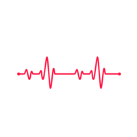 Heartbeat graph Concept of helping patients and exercising for health. png