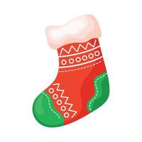 merry christmas sock vector