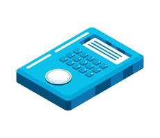 smarthouse remote control isometric vector