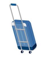 travel suitcase with wheels vector