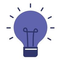 purple bulb light energy vector