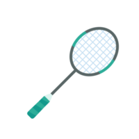 Badminton bat for hitting shuttlecocks in indoor sports png
