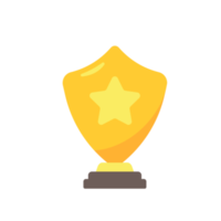 golden star trophy for the winner of the contest png