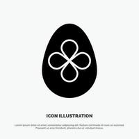 Decoration Easter Easter Egg Egg solid Glyph Icon vector