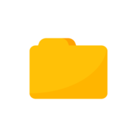 Yellow folders for organizing documents. sorting large amounts of data png