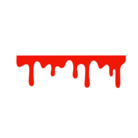 Spilled blood. A red sticky liquid that resembled blood dripping. Halloween crime concept. png