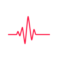 Heartbeat graph Concept of helping patients and exercising for health. png
