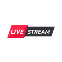 live streaming symbolenset online uitzendpictogram het concept van live streaming voor verkoop op sociale media. png