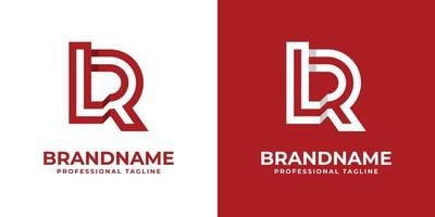 Modern Letter LR Logo, suitable for any business or identity with LR  RL initials. vector