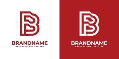 Modern Letter FB Logo, suitable for any business or identity with FB  BF initials. vector