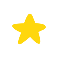 yellow star shape collection night sky decoration png