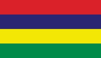 Mauritius flag image vector