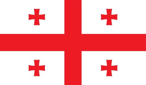 imagen de la bandera de georgia vector