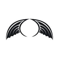 Wing icon, simple style vector