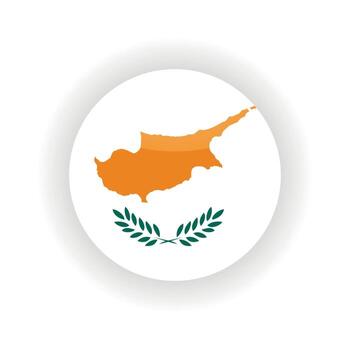 Cyprus icon circle vector
