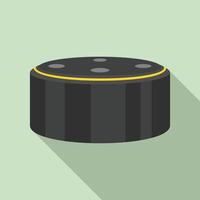 Smart speaker device icon, flat style vector