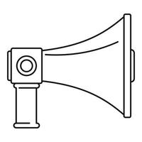 Communication equipment icon, outline style vector