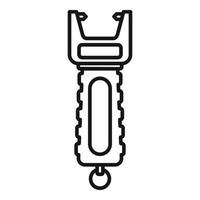 Electro shocker icon, outline style vector