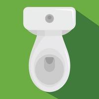 icono de baño, estilo plano vector