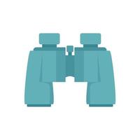 Hiking binocular icon, flat style vector