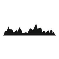 Equalizer icon, simple black style vector