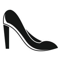 icono de reparación de zapatos de mujer, estilo simple vector