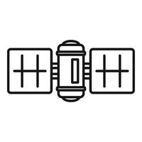 Station satellite icon, outline style vector