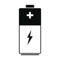 Battery icon, simple style vector