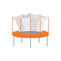 Kid trampoline icon, flat style vector